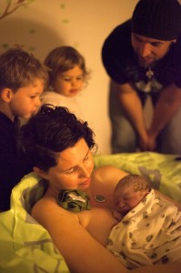 As birth should be- filled with love, and surrounded by family